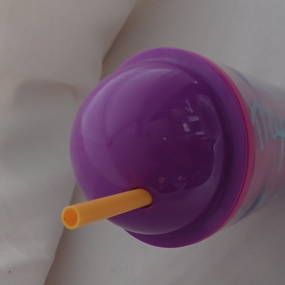 Starbucks 2014 Pink/Purple Frappuccino 16 Oz.Travel Tumbler w/Straw - Picture 5 of 10